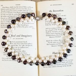 {nwt} Cultured Saltwater Pearl Statement Necklace